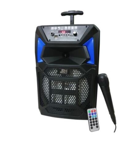 Boxa portabila tip troler JRH A88, 200 W, 2000 mAh, USB, Radio FM, Cititor USB, microfon